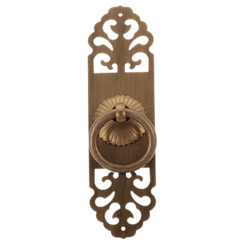 NUOBESTY 中式純銅復古キャビネット取っ手 螺絲固定式 キッチン家具用アンティーク真鍮プルハンドル 引き出しやドアに交換用