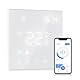 Decdeal WiFi Smart Thermostat Raumthermostat,Wasser Thermostat Fussbodenheizung,Fernsteuerung Programmierbar,3A Einstellbare Helligkeit Kompatibel Mit der App tuya/Google Home(White)