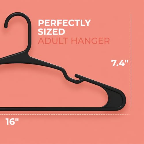 Image of Golden Bird Pack of 20 Premium Plastic Hanger Clothes Hangers for Hanging, Elevate Your Wardrobe Organization Space Saving Clothes Hangers for Wardrobe Ultra Slim Closet Hangers for Shirts,Pants