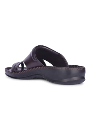 Image of Liberty Healers Black & Brown Ethnic Thong Slippers for Men