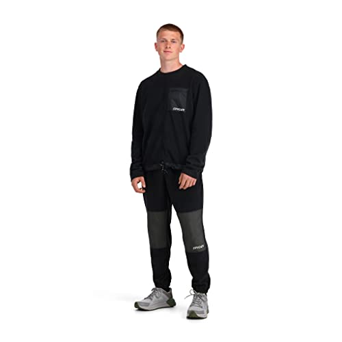 Spyder Men's Standard Lounge Crew Pullover, Black, Xxl #TOP4