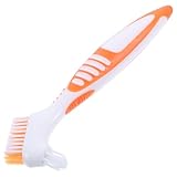 Yardwe Tortoise Shell Cleaning Brush Double-Side Portable Turtle Shell Cleaning Tool for Aquatic and Land Turtles with Orange Handle for Home Use
