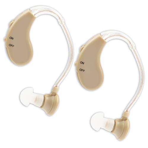 Elite Ear Sound Amplifier, Rechargeable, Sound Amplifier with Tips and Cleaning Brush (2 Pieces)