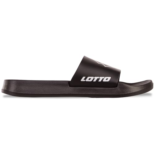 Lotto Mixte Lathi Sandale de Sport, Noir/Blanc, 43 EU