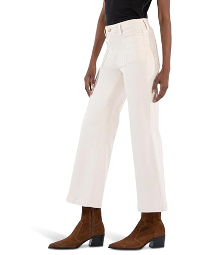 KUT from the Kloth Women's Meg High Rise Leg Double Frt Pockets Wide Hem2