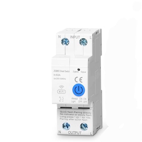 Control remoto con hogar conectado usando el disyuntor de carril 1P 40A y relé