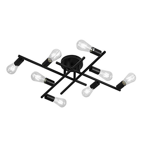 Super Sale 🛒 ZGLAOJT 8-Lights Flush Mount Ceiling Light Fixture, Black Contemporary Chandelier,Ceiling Light for Living Room Dining Room Bedroom Kitchen Farmhouse Super Sale 🛒 ZGLAOJT 8-Lights Flush Mount Ceiling Light Fixture, Black Contemporary Chandelier,Ceiling Light for Living Room Dining Room Bedroom Kitchen Farmhouse