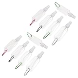 FONDOTIN Botellas de Spray Recargables Transparentes 10 Piezas Envases Cosmética para Viaje Atomizador Dispensadores Loción a Prueba de Fugas Botellas Maquillaje Color Color Aleatorio