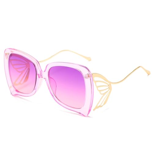 Lunettes de soleil surdimensionnées carrées pour femmes avec protection UV400