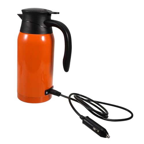 Hervidor eléctrico portátil para auto Healifty naranja miniatura 1