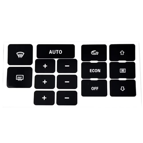 Auto Innenraum Kompatibel mit A6 C5 A/C Klima Klimaanlage Heizung Bedienknopf Reparatur Aufkleber Abdeckung Trim Aufkleber