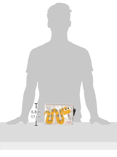 3 Sprouts Lunch Bag, Snake, Orange