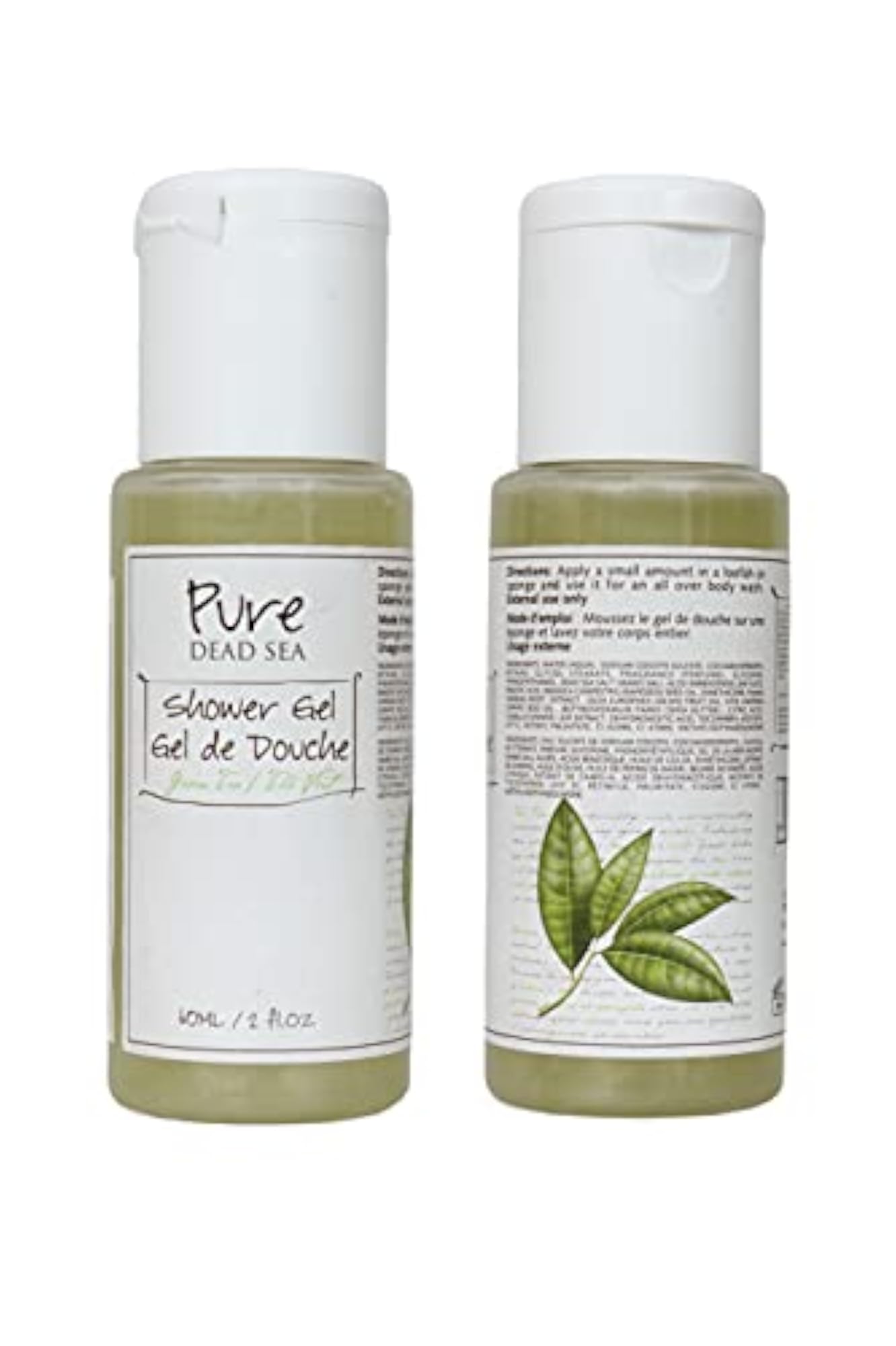 Green Tea Natural Organic Shower Gel, 60ml