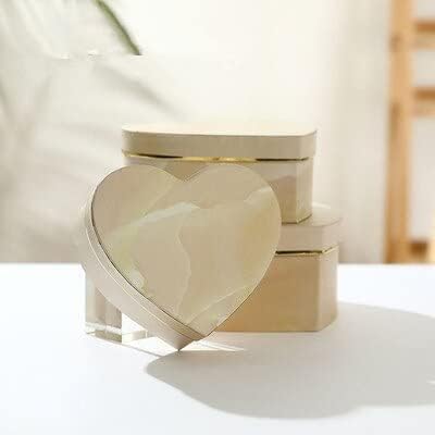 1/3Pcs Florist Hat Boxes Heart Shaped Box Candy Boxes Gift Box Packaging Boxes for Gifts Christmas Flowers Gifts Living Vase (Olive)