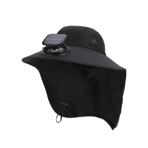Casquette ventilateur solaire réglable pour éviter les coups de chaud