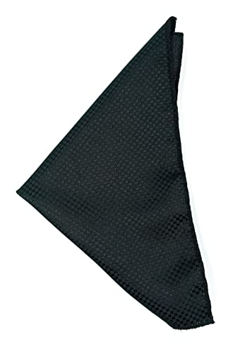 Image of formal cravat set for men with pocket square Men's Cravat Necktie, Self Design Microfiber Dark Multi color Free Size