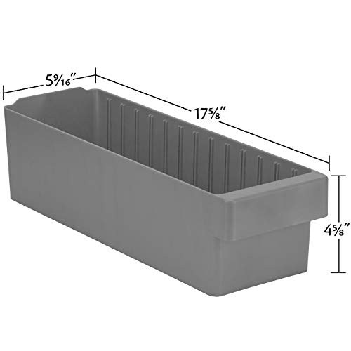Akro-Mils 31168 Akrodrawer Stackable Plastic Storage Drawer Storage Bin, (17-5/8-Inch X 5-9/16-Inch X 4-5/8-Inch), Blue, (6-Pack) #TOP2