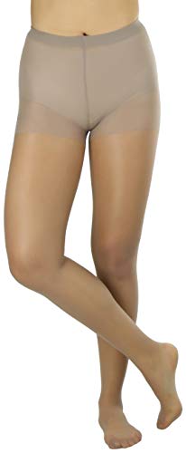 Image of ToBeInStyle Women's Control Top Sheer Footed Pantyhose Hosiery Tights Stockings