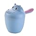 Baby Bath Cup – 130 g 19 x 15 x 7 cm per bambini, shampoo per risciacquo, secchio per acqua, design ippopotamo, strumento di lavaggio delicato per bambini, neonati, baby shower, bagno e bambini immagine