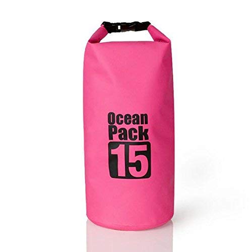 Breewell Waterproof Dry Bag Outdoor Ocean Pack Waterproof Dry Bag Sack Storage Bag Organizer Traveling Bag - 15 Liter (Multicolor) (B07QPRV3JH) Amazon Price History, Amazon Price Tracker