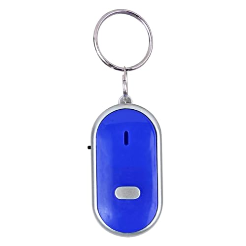 Sonew Key Finder, Voice Control Anti-Lost Device, Key Finder with Whistle, Pet Keychain Locator, Key, Suitcase (Blue)