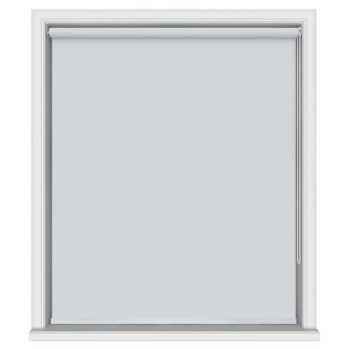 Image of 100% Blackout Roller Blinds for Windows 71 Inch W X 84 Inch L Roll-Up Shades Sun UV Protection for Home & Office, Soft Grey| Heavy Duty in 38 MM Pole