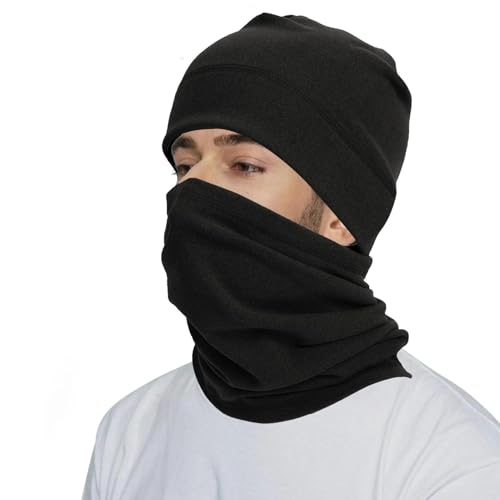Chapeau de couverture de visage contre le vent glacé avec écharpe d'hiver
