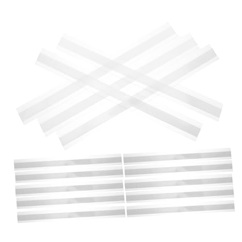 Kisangel 20個 棚 ラベル 透明 粘着 ポケット 粘着 ラベル ポケット 価格 ホルダー 透明 7本棚 ファイル キャビネット ホ