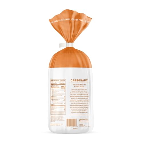 Carbonaut Gluten Free Bagels, Low Carb Bagels, Keto Bagels, Keto-Certified Food, Bread, Snack, Meals, Non-GMO, Vegan Bagels 4 Pack (Plain) - San Gluten