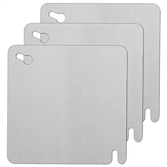 3 Packs 4 Inch Electrical Box Cover Metal Square Cover Junction Box Covers, for 4 inch Square Box