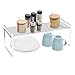 Produktbild CAREDGO Küchenregal Arbeitsplatte, Teleskop Schrankeinsatz Gewürzregal Organizer Stehend Regaleinsatz Faltbares Küchenregal Organizer Weiß Erweiterbarer Regaleinsatz für Küche, 33-62cm * 21cm * 24cm