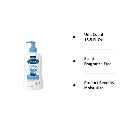 Cetaphil Baby Wash & Shampoo With Organic Calendula ,Tear Free , Paraben, Colorant And Mineral Oil Free , 13.5 Fl. Oz #TOP5