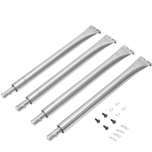 GriHero Edelstahl Brenner für Broil King Regal 490, Broilking Imperial & Regal Gasgrill, 43.3 cm Edelstahl Brenner Für Broil King Baron Grill Zubehör 4-Pack