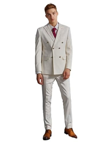 Costume rayé homme pour fête de mariage et événements de fin d'année