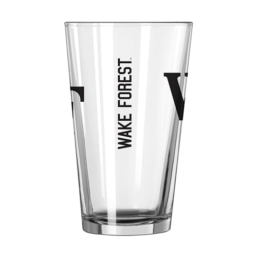 Image of Logo Brands NCAA 16 oz Pint Glass - Durable Glass With Bold Team Color- Chip-Resistant Rim Drinkware For Fans, Tailgates, Home Bars & Everyday Use