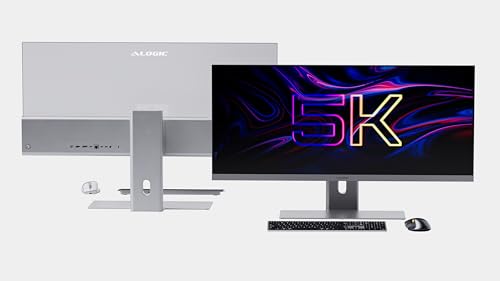 Image of ALOGIC 40 inch Edge 21:9 Ultrawide 5K (5120 x 2160) 100Hz Monitor with USB-C Dock and 90W Power Delivery (Silver)
