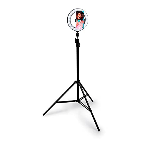 Grundig Selfie Ringlicht - auf Stativ - Ringleuchte - Ringlight für Handy - LED - Flexibel - 210 cm