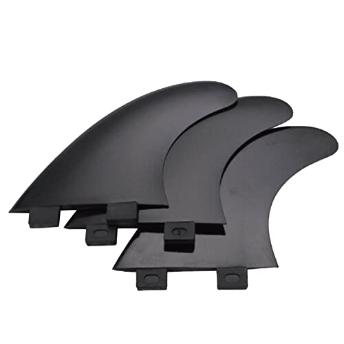 Thewasc 3 aletas desmontables para kitesurf, para tabla de kitesurf, tabla de surf, remo, timón, kayak, tabla de surf, kiteboard, kiteboard, aletas de empuje