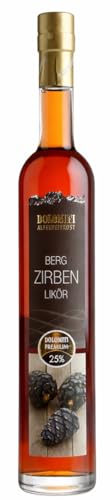 Dolomiti Berg Zirben Likör 25% Vol. 0 5 Liter Alpen Kräuterlikör mit Zirbe