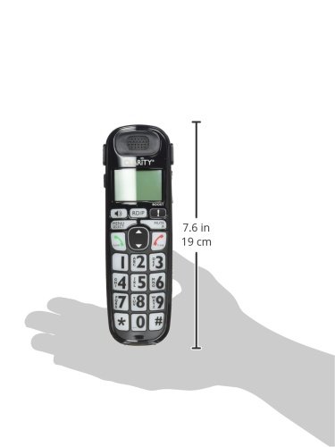 Clarity 52703P na 1-Handset Landline Telephone (Accessory handset for the model D703) , Black