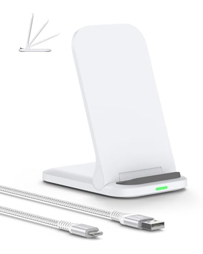 Pixel 10 9a 9 Pro Wireless Charger 15W Android Wireless Charger Fast Charging Stand for Google Pixel 9Pro XL Fold 8a 8 7a 7 6Pro, Foldable Desk Phone Cordless Charge Dock Station for Galaxy S25 Ultra