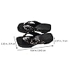 Holibanna 1pair Stylish Lady Clogs Wooden Clog Sandals Japanese Design -Flops Comfortable Footwear for Fashionable High-Heel Slippers Black #3