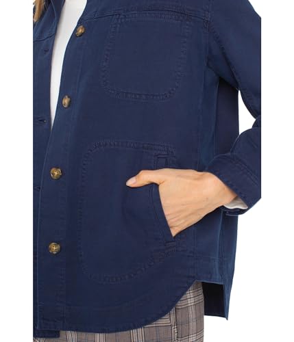 Liverpool Women's Lofty Soft Denim Button Down Shirt Jacket3