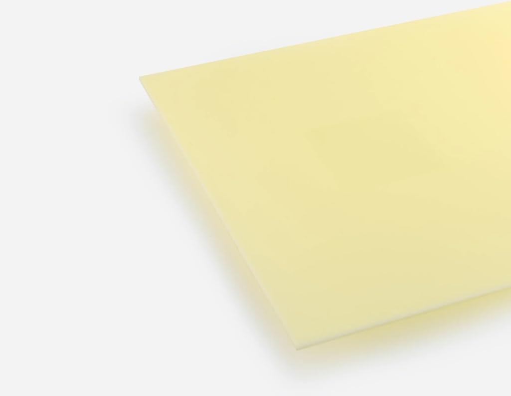 1/8" Beige Cream Ivory Solid Color Acrylic Plexiglass Sheet - 12x12 Inch Nominal Size for Crafts, DIY, and Art Projects Solid Acrylic Panel with Versatile Applications - Image 4