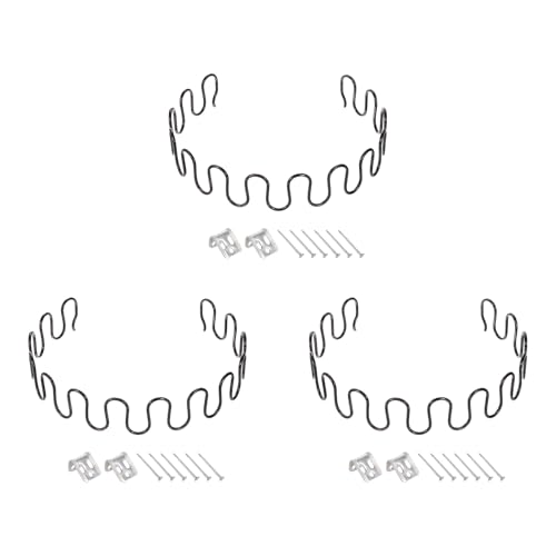sourcing map Lot de 3 kits de réparation de ressorts d'ameublement, 60 cm avec clips et clous pour meubles, canapés, fauteuils inclinables