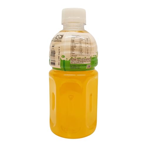 Image of Mogu Mogu Mango Juice with Nata de Coco Jelly 320ml (Pack of 6), Refreshing Tropical Thai-Made Sip & Chew Beverage