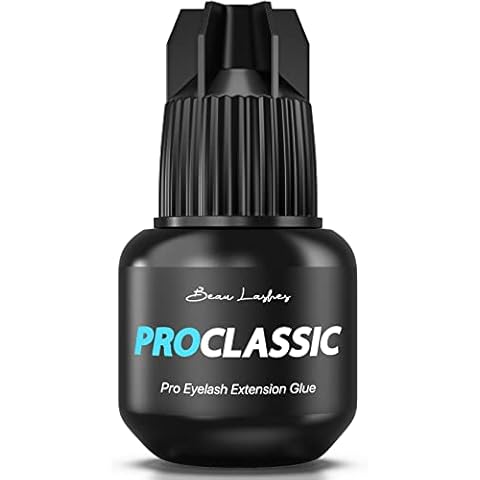 Super Strong Classic Eyelash Extension Glue For Professionals | Strongest Black Lash Adhesive for Long Lasting Semi Permanent Individual Lash Extensions | 1-2s Fastest Drying & up to 6 Weeks Retention Cover