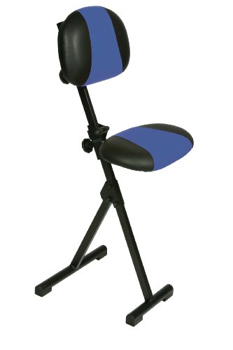 Preisvergleich Produktbild me Stehhilfe, Zusmmenklappbar, Sitz und Rücken Kunstleder blau / schwarz