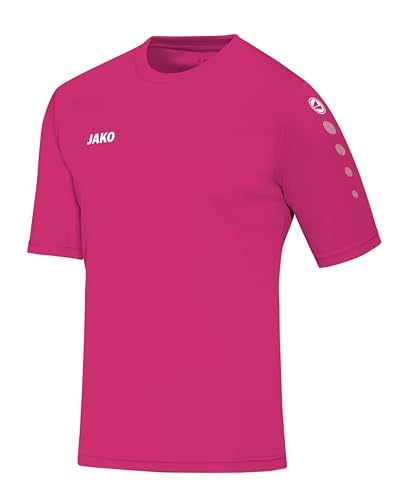 JAKO Unisex Kinder Trikot Team, Kurzarm, deep pink, 140