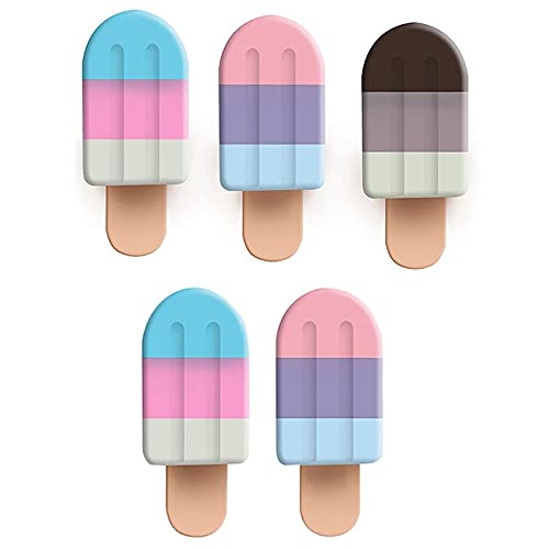 LIANGCHEN USB Data Cable Protector, Cute Popsicle Style Silicone Charger Line Wire Cord Protective Sleeve Mobile Phone Cable Organizer, Random Color